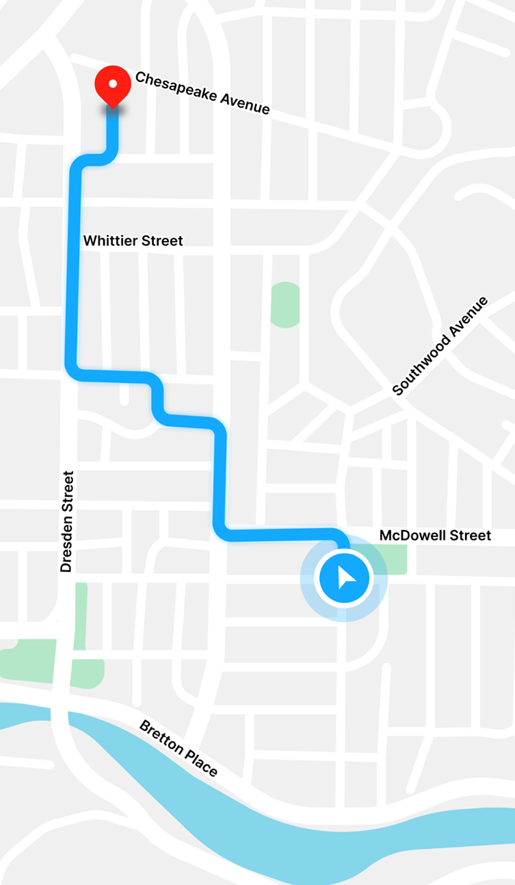 디지털 투어맵 화면